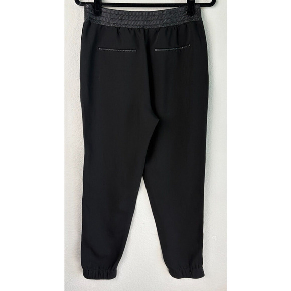 Womens Forever 21 Black Pants Sz M Gorpcore Joggers Elastic Waist Officewear - Picture 3 of 11